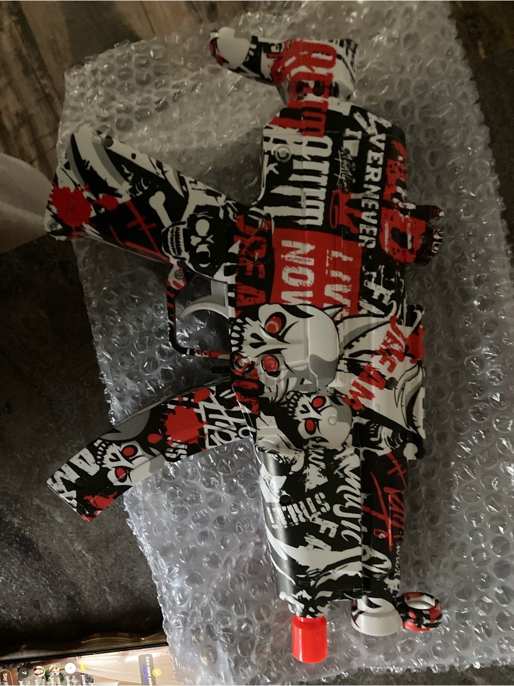 High speed electric water gun w/water beads.